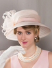 Faschingskostüm Retro Hut Kostüm Zubehör weichen rosa Frauen Bögen Vintage Cap Karneval Kostüm