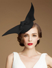 Faschingskostüm Retro Hut schwarze Frauen Wolle Hut Royal Vintage Kostüm Zubehör Karneval Kostüm