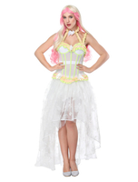 Faschingskostüm Retro Kostüm Karneval Frauen Vintage Blau Korsett Karneval Kostüm
