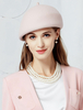 Faschingskostüm Retro Wolle Hut Rosa Frauen Vintage Cap Headpieces Royal Filzhut Karneval Kostüm