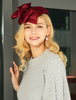 Faschingskostüm Retro Wollmütze Hut Frauen Vintage Filzmütze Royal Hair Accessories Karneval Kostüm Karneval Kostüm