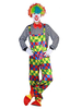 Faschingskostüm Ringmaster Kostüm Clown Polyester Polyester Set für Herren in Grün Hose&mit Krawatte&Oberteil Karneval Kostüm