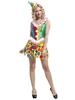 Faschingskostüm Ringmaster Kostüm für Damen in Gelb Set Polyester Polyester Clown Rock&Oberteil&mit Kopfschmuck Karneval Kostüm