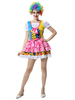 Faschingskostüm Ringmaster Kostüm für Damen in Rosa Bodycon-Kleid Polyester Polyester Clown mit Kleid Karneval Kostüm