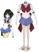 Faschingskostüm Sailor Moon Sailor Saturn Karneval Kostüm mit bowknot Tomoe Hotaru Karneval Karneval Kostüm Karneval Kostüm