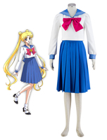 Faschingskostüm Sailor Moon Tsukino Usagi Schulmädchen Uniform Karneval Kostüm Cosplay Kostüm Karneval Kostüm
