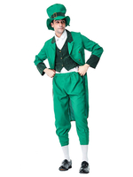 Faschingskostüm Saint Patricks Day Kostüme Herren Green Texudo Pants Hat Irish Holiday Kostüme