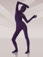 Faschingskostüm Sanft Unisex Zentai Anzug aus Lycra-Seide in Lila