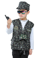 Faschingskostüm sarmee Kinder Cosplay Grün Polyester Set Kinder Cosplay Kostüme