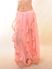 Faschingskostüm Schicker Bauchtanz Rock aus Chiffon mit unregelmäßigem Saum in Rosa