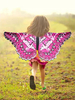 Faschingskostüm Schmetterlingsflügel Kostüm Cape Kids Unisex Karneval Kostüm Cosplay Zubehör