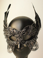 Faschingskostüm Schwarzen Maskerade Maske Pailletten Federn Karneval Kostüm Damen Auge Maske Kostümaccessoires