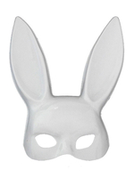 Faschingskostüm Sexy Bunny Girl Maske Kostüm Kaninchen Ohr Gesicht Maskerade Weiß Karneval Kostüm Cosplay Zubehör
