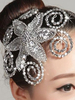Faschingskostüm Silber Strass Ballett Haarschmuck für Frauen