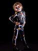 Faschingskostüm Skeleton Kid Overall Zentai Karneval Kostüm Outfit