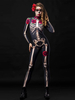 Faschingskostüm Skelett Zentai Blume Karneval Kostüm Outfit