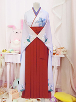 Faschingskostüm Spieler Jabami Yumeko Wollstoff in Weiß Japanischer Anime Oberteil&Kleid&mit Gürtel Faschingskostüm