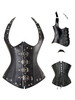 Faschingskostüm Steampunk Korsett Kostüm Rivet Metallic Buckle Lace Up Korsett