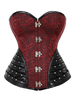 Faschingskostüm Steampunk Retro Korsett Rivet Metallic Jacquard Vollbrust Korsett