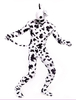 Faschingskostüm Unisex-Kuh-Druck Full Body Lycra Spandex Lycra Tier Zentai Anzüge aus Elastan in Weiß und Schwarz