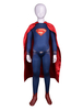 Faschingskostüm Unisex Superman Lycra Overall mit Umhang Multicolor Zentai Anzüge Karneval Kostüm