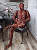 Faschingskostüm Unisex Tiger Zentai aus Elastan in Multifarben