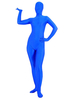 Faschingskostüm Unisex Zentai-Anzug aus Elastan in Blau
