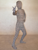Faschingskostüm Unisex Zentai aus Elastan mit Leopard-Korn Optik