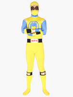 Faschingskostüm Unisex Zentai Overall mit Farbblock