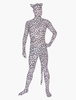 Faschingskostüm Unisex Zentai Overall mit Leopardenmuster