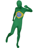 Faschingskostüm Unisex Zentai Suit aus Lycra Spandex in Grün