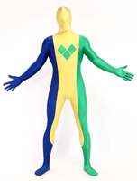 Faschingskostüm Unisex Zentai Suit aus Lycra Spandex mit Nationalflagge-Optik
