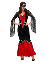Faschingskostüm-Vampir-Kostüm-Frauen-Kleid