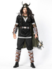 Faschingskostüm Viking Warrior Kostüme Schwarzes Outfit für Erwachsene Kostüm