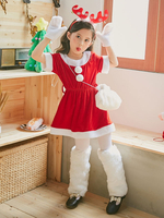 Faschingskostüm Weihnachtskostüm Kinder Outfit Kleider Taschen Handschuhe 3-tlg Karneval Kostüm Karneval Kostüm