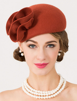 Faschingskostüm Wollmütze Retro Frauen kleine Kappe Vintage Headpieces Karneval Kostüm