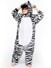 Faschingskostüm Zebra Kigurumi Pyjamas Strampelanzug Kid Flannel Easy Toilet Jumpsuit Karneval Kostüm