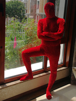Faschingskostüm Zentai Anzug Karneval Kostüm Velour Ganzkörper Overalls Karneval Kostüm