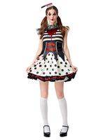 Faschingskostüm Zirkus Kostüme Scary Zombie Dress Outfit