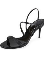 Fashion Sandaletten aus PU in Schwarz