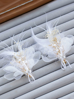 Feder Haarspange Hochzeit Kopfschmuck Braut Haarschmuck 1 Stück