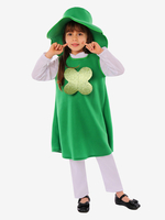 Feiertagskostüme St. Patricks Day Halloween-Kostüme Grüner Overall aus Polyesterfaser für Jungen Kleid Hut
