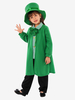 Feiertagskostüme St. Patricks Day Mädchen Grüner Mantel Hosen Hut Sets