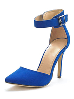 Fersensandalen Sandalen Blue Stiletto Heel Pointed Toe Terry