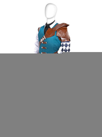 Feuer Emblem Drei Häuser Ashe Timeskip Blau Lila Outfit Cosplay Kostüm Halloween