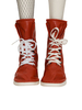 FF7 Final Fantasy VII Yuffie Kisaragi Cosplay Schuhe Rote Polyester Stiefel FF7Re Cosplay Schuhe