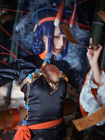 FGO Schicksal / Großauftrag Shuten Doji Cosplay Kostüm Polyester Zylinder Mantel Kostüm Set