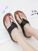 Flache Sandalen der Frau Leder Casual Flip Flops