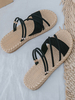 Flache Sandalen für Damen Flache; lässige PU-Damenwohnungen mit offenem Zeh