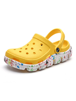 Flache Sandalen für Damen Kunstwerk PU-Leder EVA Sohle Slip-On Flache Strandsandalen
